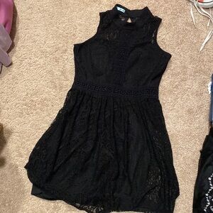 Halter top mid length dress